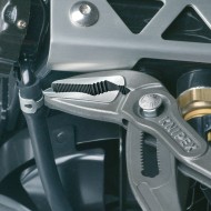 Cleste Cobra ES (cu falci subtiri), cu strat protector gri lustruit si manere cu manson din plastic anti-alunecare, Knipex