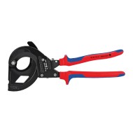 Cleste cu clichet (3 trepte) pentru taierea cablurilor cu armatura exterioara, taiere Ø 45mm / 380 mm², MCM 750, Knipex