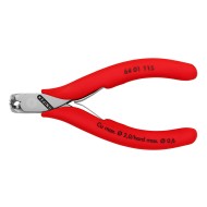 Clesti de taiere frontala pentru electronisti, lustruit si manere cu manson din plastic, Knipex