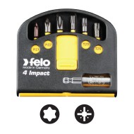 Set Felo Swift, model TiN Pz, Torx, Pozidriv, Torx, (cap magnetic inclus), Felo