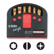 Set Felo Swift, model Industrial Universal, Slot, Pozidriv, Philips, (cap magnetic inclus), Felo