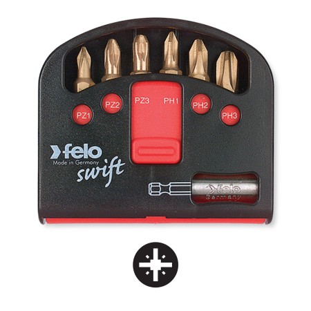 Set Felo Swift, model Industrial Pz, Pozidriv, (cap magnetic inclus), Felo