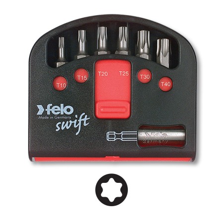 Set Felo Swift, model Industrial Torx, Torx, (cap magnetic inclus), Felo