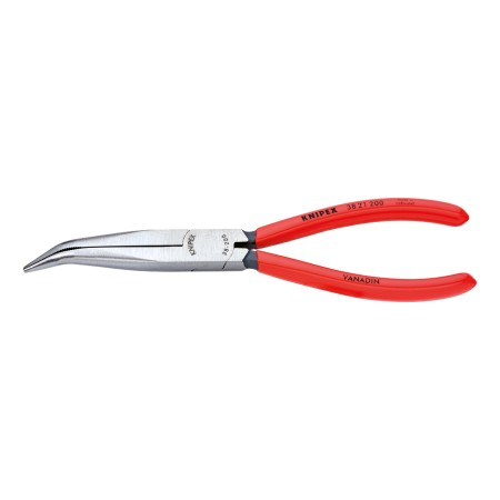 Cleste cu falci semi-rotunde inclinate la 40°, cu strat protector negru lustruit si manere cu manson din plastic, Knipex