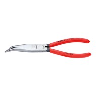 Cleste cu falci semi-rotunde inclinate la 40°, cu strat protector negru lustruit si manere cu manson din plastic, Knipex