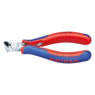Clesti de taiere frontala pentru electronisti, suprafata oglinda lustruita si manere cu manson bicomponent, L 120 mm, Knipex