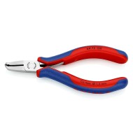 Clesti de taiere frontala pentru electronisti, suprafata oglinda lustruita si manere cu manson bicomponent, L 120 mm, Knipex
