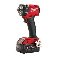 Masina de insurubat cu impact compacta cu inel de fixare, model FIW2F12-502X, cu acumulator 18 V si incarcator, Milwaukee