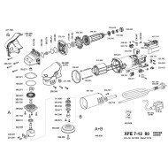 Set masina de lustruit XFE 7-12 80, 700 W, 80 mm diametru disc, Flex