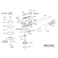 Set masina orbitala pentru finisat 400 W, 150 mm diametru disc, cursa 5 mm, model ORE 5-150 EC, Flex