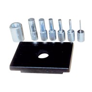 Set de 6 bolturi de presare (Ø29, 24, 18, 14, 10.5 mm) si placa perforata, pentru presa modelul WPP 20, METALLKRAFT