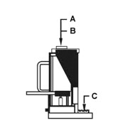 Cric pentru utilaje, model MH 10, UNICRAFT