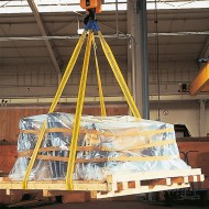 Chinga rotunda simpla pentru ridicare, culoarea albastru, capacitate maxima de ridicare forma ''U'' 16000 kg, FORMAT