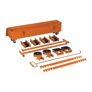 Trusa de incarcare si transport - TR 20, sarcina max. 20 tone, h min. 108 mm,  Ø role 18 mm, UNICRAFT