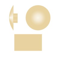 Capacele din plastic Ø13.5 mm, pentru suruburi torx T25, plastic, colorat, Rocast