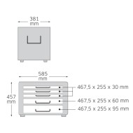 Cutie pentru scule - 13217, culoarea rosu, STAHLWILLE