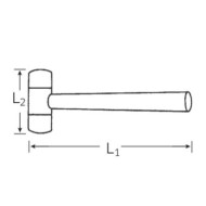 Ciocan din aluminiu - 650g, Stahlwille