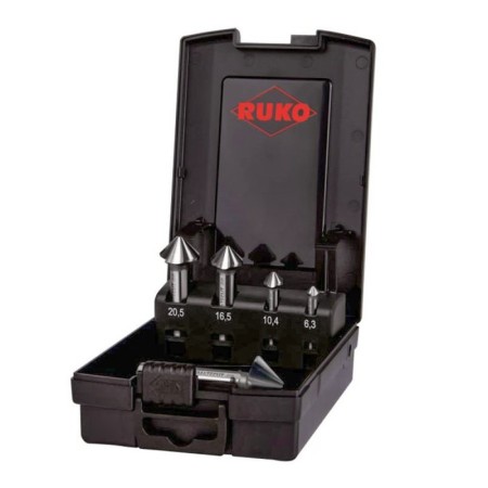 Set tesitoare UltimateCut 4S, 90°, HSS DIN 335, 5 piese, Ruko