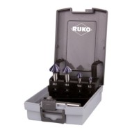 Set tesitoare C 90° HSS TiAIN, rectificate, DIN 335, Ruko