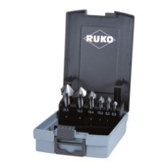 Set tesitoare C 90° HSS pentru aluminiu, rectificate, DIN 335, 6 pieseRuko