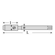 Tarod bit “Hex Drive” HSS-E, DIN 376, forma C/15° RSP, Volkel