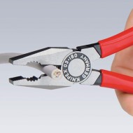 Cleste combinat cu suprafata cromata si manere cu manson bicomponent  VDE 1000 V, Knipex