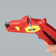 Dezizolator automatic, autoreglabil, cu cutit, pentru cabluri de aluminiu si cupru, Knipex