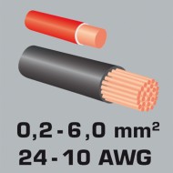 Dezizolator automatic, autoreglabil, cu cutit, pentru cabluri de aluminiu si cupru, Knipex