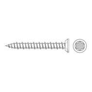Surub cu cap tesit, vopsit alb, RAL 9010, pentru beton, Rocast