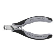 Cleste de taiere frontala pentru electronisti, cu protectie la descarcare electrostatica, varf la 90°, L 115 mm, Knipex