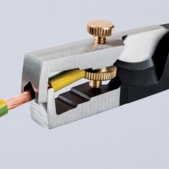 Cleste dezizolator Knipex StriX cu strat protector negru lustruit si manere cu manson bicomponent, Knipex