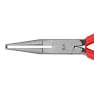 Cleste dezizolator pentru cabluri subtiri, cu strat protector negru lustruit si manere cu manson din plastic, Knipex
