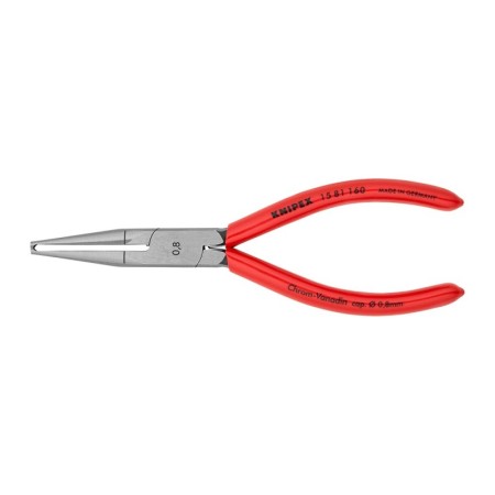 Cleste dezizolator pentru cabluri subtiri, cu strat protector negru lustruit si manere cu manson din plastic, Knipex