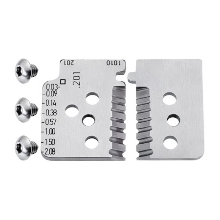 Set de lame de schimb pentru cleste dezizolator de precizie, Knipex