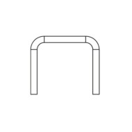 Conector 184 x 52 mm pentru profile 41 x 41 mm, Rocast