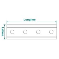 Conector 184 x 52 mm pentru profile 41 x 41 mm, Rocast