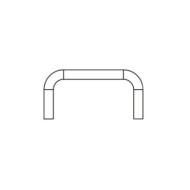 Conector 184 x 25 mm pentru profile 41 x 21 mm, Rocast