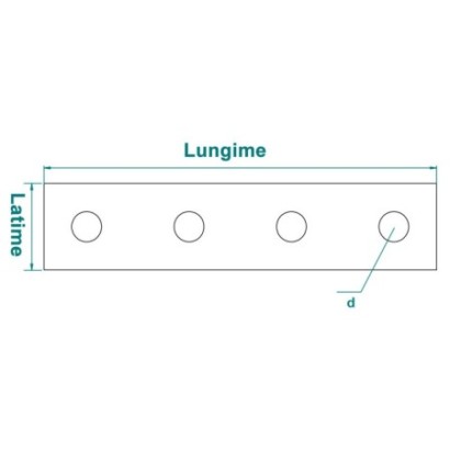 Conector cu 4 gauri, 160 x...