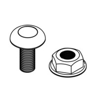 Set de prindere surub M 6 x 15 + piulita M6 cu flansa pentru paturi de cabluri, Rocast