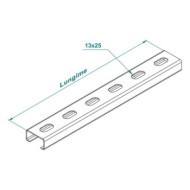 Profile perforate pentru montaj 13 x 25, Rocast