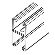 Profil dublu, C4241 cu perforatii, lungime 3000 mm, Rocast