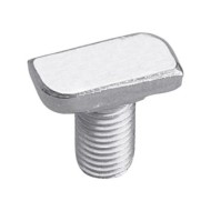 Surub zincat cu piulita DIN 934 pentru profile 27 x 18 mm,  28 x 30 mm ,Rocast