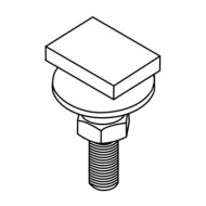 Bolt de fixare zincate pentru profile 38 x 40 mm si 40 x 60 mm, Rocast
