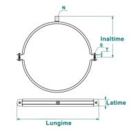 Colier pentru ventilatie - HKS ,Rocast