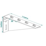 Consola de perete RMWBH 20-60, sudata, zincata, Rocast