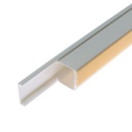Canal cablu PVC alb cu adeziv 2 metri, rezistent UV, ignifug, Rocast