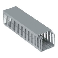 Canal cablu 2 metri slitat PVC gri, ignifug, Rocast