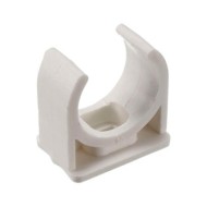 Clip din polipropilena, pentru tuburi PVC cu rezistenta la temperatura de -25 / +60°C, Rocast