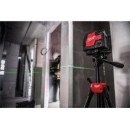 Nivela laser in cruce model L4 CLIP cu functie de fir cu plumb, fascicul verde, Milwaukee