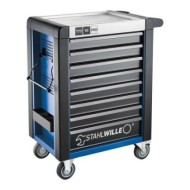 Dulap mobil pentru scule, 8 sertare, model 95/8A, culoare albastra, L x l 823 x 1021 mm, Stahlwille